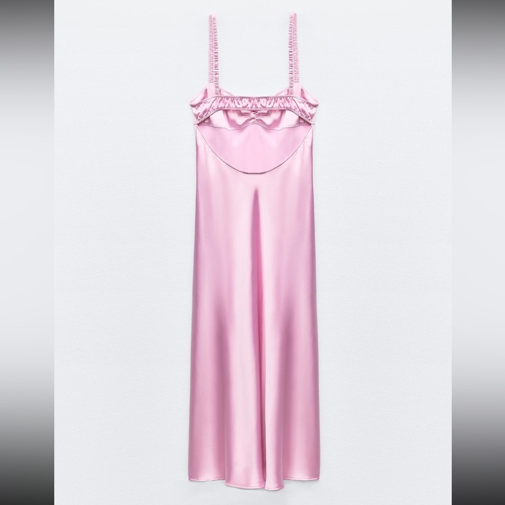Satin effect midi slip dress M - Picture 5 of 11
